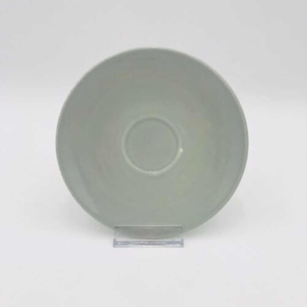 Knowles China Dove Grey Saucer MCM Vintage USA Pottery Minimalist